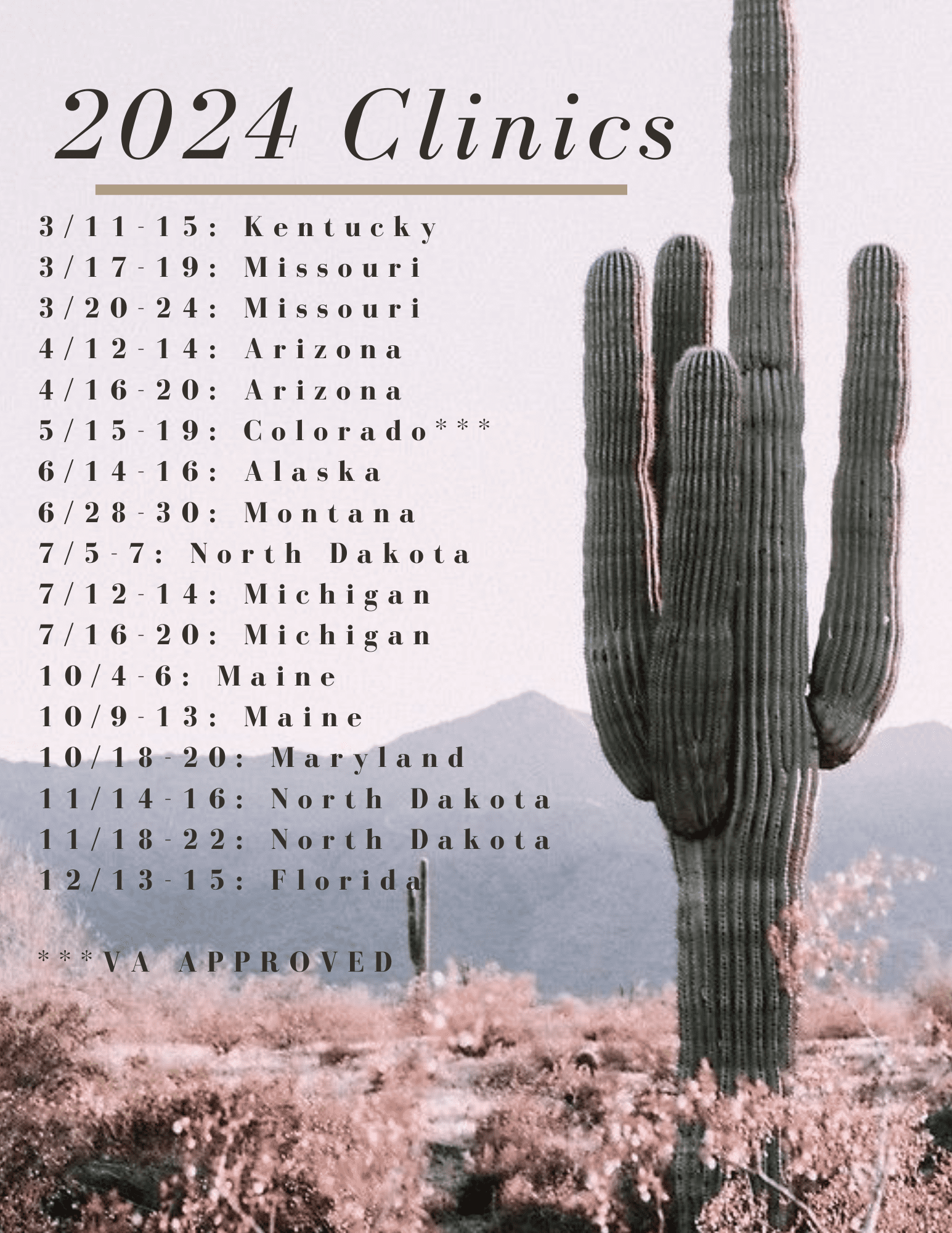 2024 Clinics – Let’s Ride!